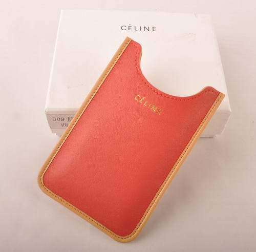 Celine Iphone Case - Celine 309 Red Original Leather